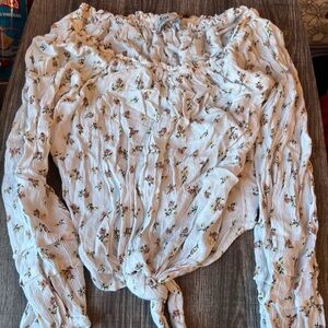 Hollister Floral Off the Shoulder Top